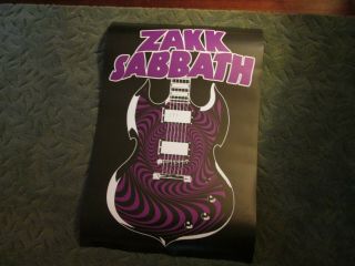 Zakk Wylde - Zakk Sabbath Poster From Vip Meet & Greet 8/16/19 Brooklyn Show