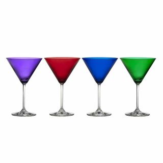 Marquis By Waterford Vintage Jewels Martini Glass,  Set Of 4 Bad Box