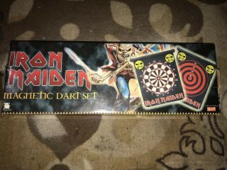 Rare Iron Maiden Magnetic Dart Set With Box