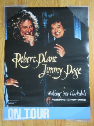 98 Robert Plant & Jimmy Page Walking Into Clarksdale On Tour Poster Led Zeppelin