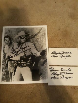 Clayton Moore Autograph 8x10 No Certificate Hand Signed
