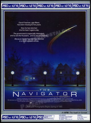Flight Of The Navigator_original 1985 Trade Print Ad / Promo_principal Photog.
