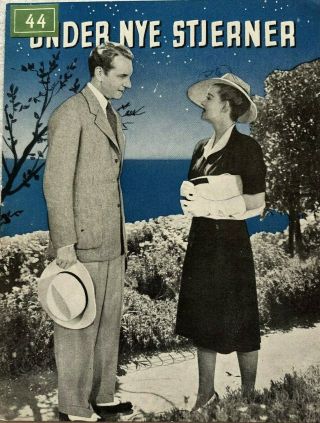 Now,  Voyager Bette Davis Paul Henreid Claude Rains 1942 Danish Movie Program
