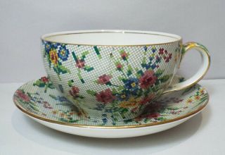 Royal Winton Queen Anne Oversized Cup & Saucer 2 Avlble Chintz Floral Grimwades
