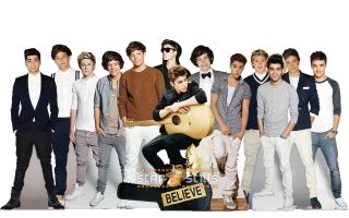 Justin Bieber & One Direction Lifesize Cardboard Cutout Standee Standup Cutouts