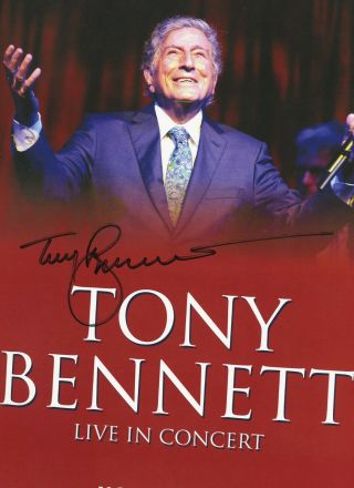 Tony Bennett autographed gig poster The Shadow Of Your Smile 3