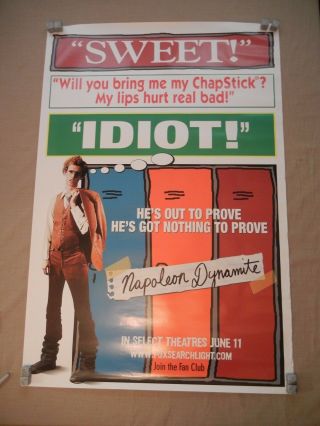 Napoleon Dynamite / U.  S.  One - Sheet Teaser Movie Poster - Sweet