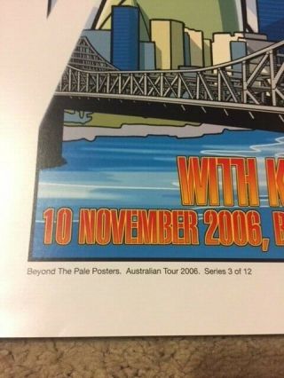 Pearl Jam Poster - 2006 Australian Tour - Series 3 of 12 Tourposter by J Whyte 2
