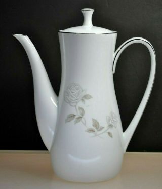 Rare Pristine - Vintage Noritake " Rosay " Pattern Coffee Pot 6216 5 Cup