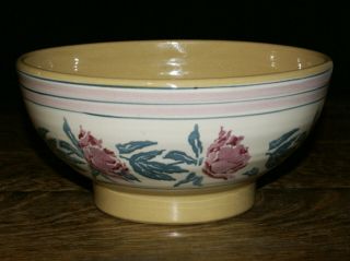 Pink Peony Nicholas Mosse Pottery Of Ireland 9 " Footed Stoneware Bowl
