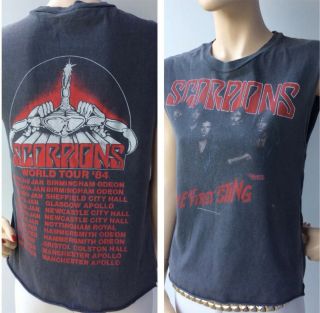 Scorpions ‘love At First Sting’ World Tour 1984 T Shirt Rock Metal