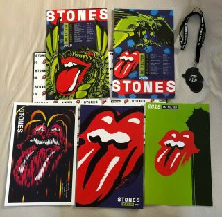 Stones: No Filter Tour Book W/ 5 Lithographs Inside  11 On Back.