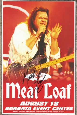 Meat Loaf Autographed Live Show Gig Poster I 