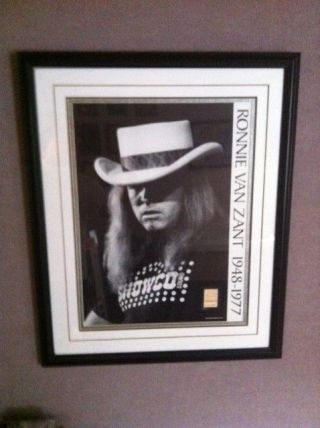 Lynyrd Skynyrd 1977 Ronnie Van Zant Concert Poster Lakeland,  Florida Freebird