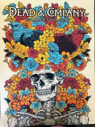 Dead & Company 2018 Summer Tour Vip Poster - Numbered & Signed By Artist