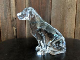Waterford Crystal Labrador Retriever Lab Dog Paperweight Figurine