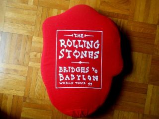 THE ROLLING STONES CONCERT PILLOW BRIDGES TO BABYLON WORLD TOUR 99 2