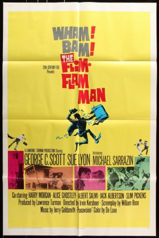 The Flim - Flam Man (1967) Movie Poster - George C.  Scott Harry Morgan