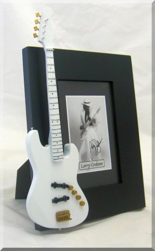 Larry Graham Miniature Guitar Bass Frame Moon Sly & The Family Stones