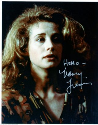 Nancy Travis Autographed Signed In Silver 8x10 Starred In Three Men And A Baby
