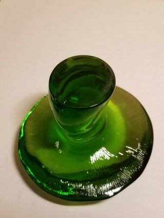 VINTAE VIKING GLASS AVOCADO GREEN MUSHROOM - LARGE 4