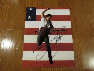 Bruce Springsteen Autograph Signed 8.  5x11 Photo
