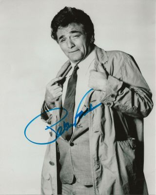 1970s Columbo Tv Show Peter Falk Autographed 8x10 W/coa
