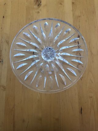 Waterford Crystal Canterbury Cake Plate/stand - Marquis By Waterford 11 "