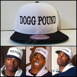 Black White Tha Dogg Pound Snapback Hat Cap Daz Kurupt Snoop Dogg Dpg