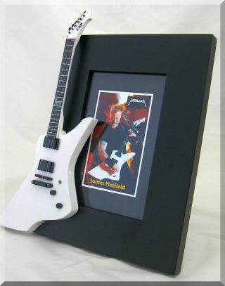James Hetfield Miniature Guitar Frame Metallica Esp Snakebyte