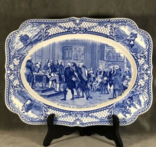 Crown Ducal England " Colonial Times " Platter