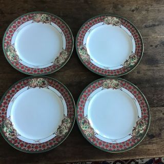 4 - Noritake Royal Hunt Dinner Plates - 10 5/8 Inches