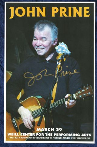 John Prine Autographed Concert Poster 2008