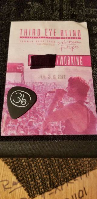 Third Eye Blind Backstage Pass And Guitar Pic