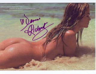 Sexy Denise Richards Autographed Photo Authentic Hand Signed