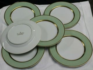 6 Fitz & Floyd China Renaissance Green Salad Plates
