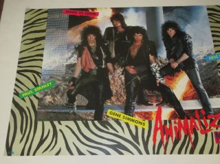 KISS PROMO Animalize POSTER Gene SIMMONS more KISS listed CASABLANCA 2
