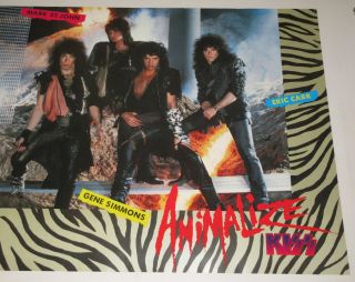 KISS PROMO Animalize POSTER Gene SIMMONS more KISS listed CASABLANCA 3