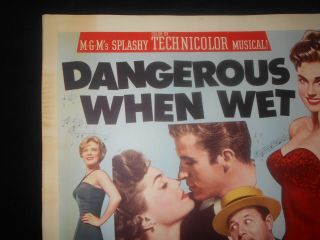 Dangerous When Wet Rolled Half Sheet Poster 22x28 Esther Williams 2