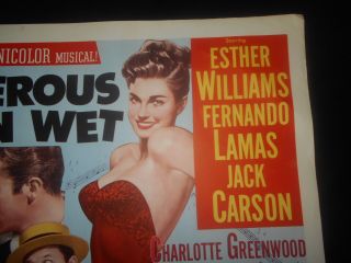 Dangerous When Wet Rolled Half Sheet Poster 22x28 Esther Williams 4
