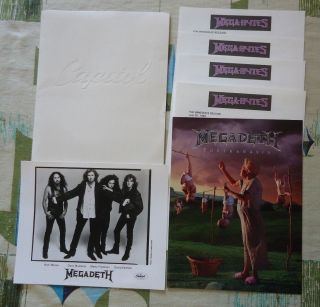 Megadeath Promo Press Kit For Youthanasia 1994 W Photo