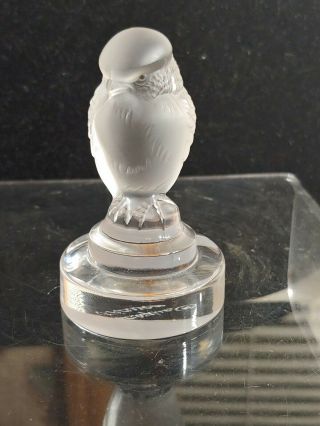 Lalique Rapace Raptor/hawk Crystal Signed Bird Of Prey France Paperweight