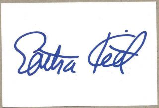 Eartha Kitt Signed 3x5 Card Catwoman On Batman Tv Series 1967 - 68