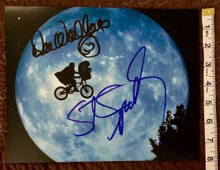 Steven Spielberg Et E.  T.  Dee Wallace Autographed Signed 8x10 Photo