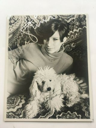 Barbra Streisand Autographed Photo On Card