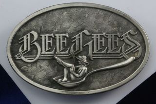 Bee Gees Belt Buckle.  Marked: Thanks Barry,  Robin And Maurice,  Platinum Xmas 77.