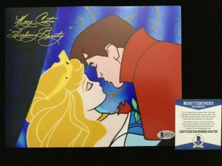 Mary Costa Signed 8x10 Photo Beckett Bas Disney Sleeping Beauty 2