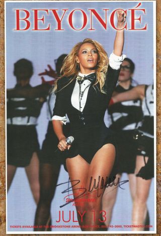 Beyonce Autographed Gig Poster Jay - Z,  Beyonce Knowles Carter,  Destiny 
