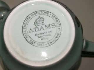 ADAMS China CALYX WARE Singapore Bird - Flat Tea Cups & Saucers Vintage Set of 8 6