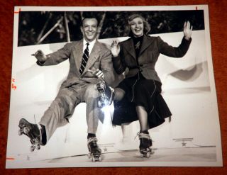 Vintage 1937 Antique Photo Fred Astaire - Ginger Rogers Shall We Dance Movie Still